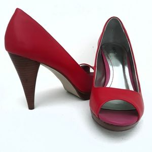 High Heels Red 4 Inch Stilleto Size 7 .5